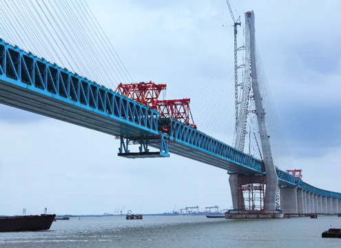 喜訊 | 我質檢中心承檢的滬通長江大橋勝利合龍